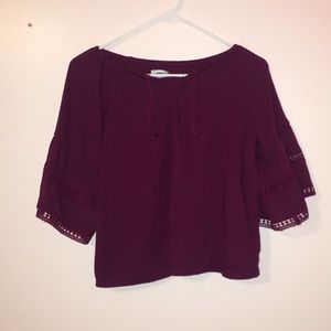 Burgundy Blouse